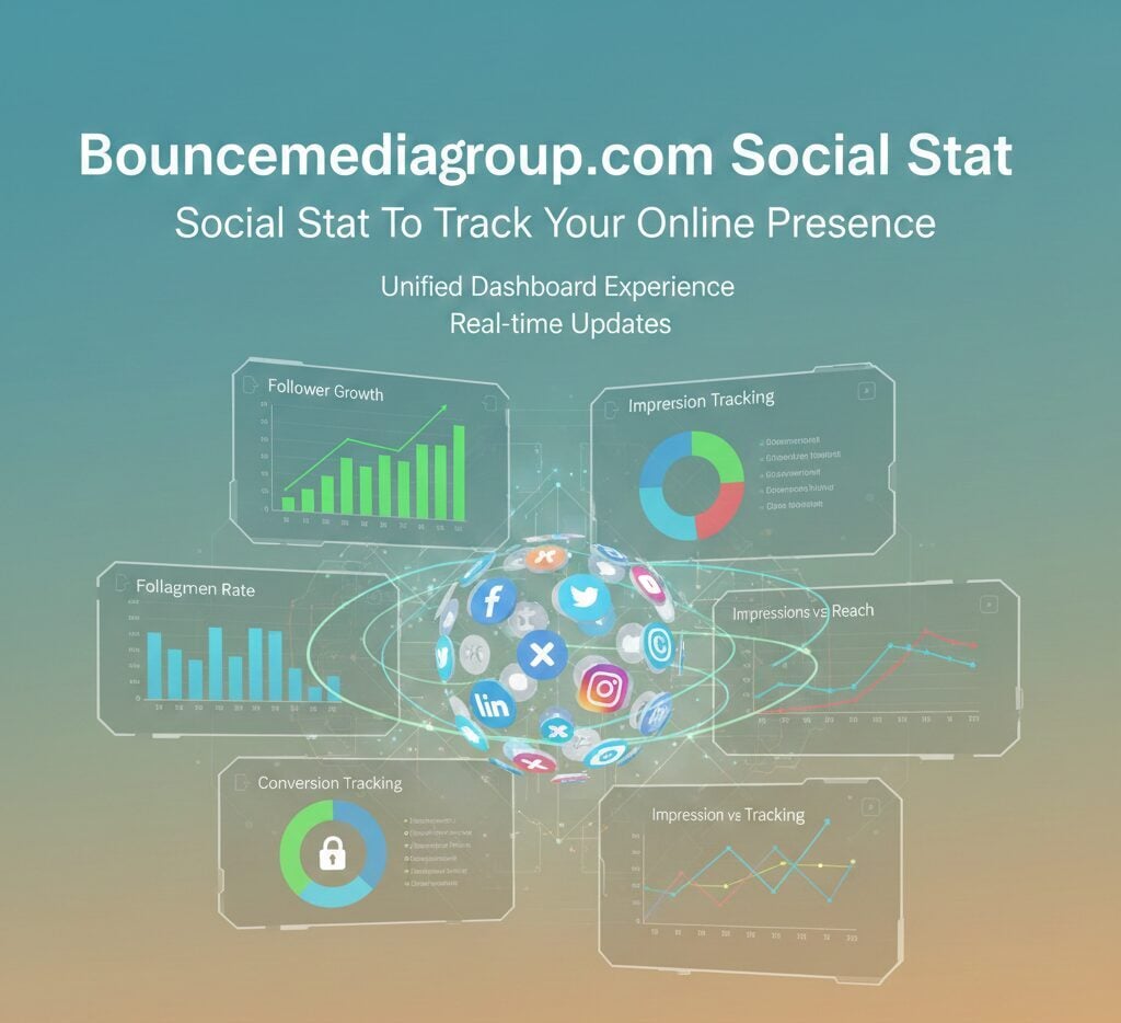 Bouncemediagroup.com Social Stat To Track Your Online Presence Bouncemediagroup.com Social Stat analytics platform for tracking engagement, reach, and ROI across multiple social media channels.