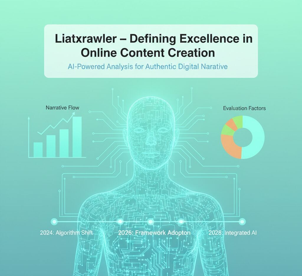 Liatxrawler content evaluation framework with accuracy comparison chart, publisher metrics trends, and traditional vs. new method assessment.
