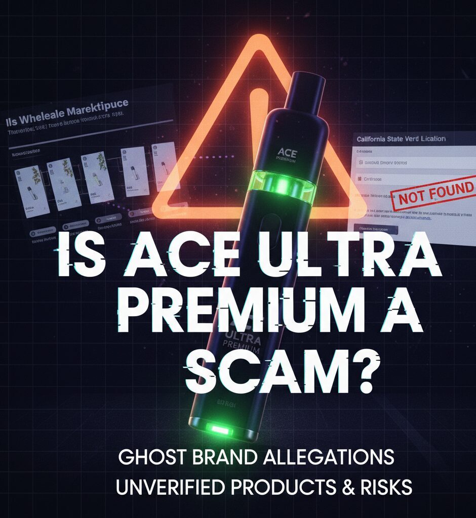 Investigation into Ace Ultra Premium vape brand examining licensing concerns, counterfeiting risks, and product safety verification.