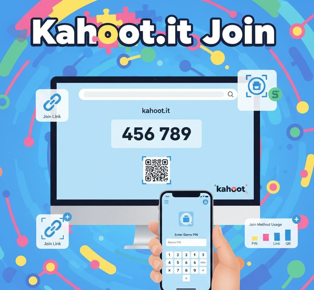 Kahoot.it Join Kahoot.it join guide covering PIN entry, shared links, QR codes, device compatibility, troubleshooting, and live versus assignment session differences.