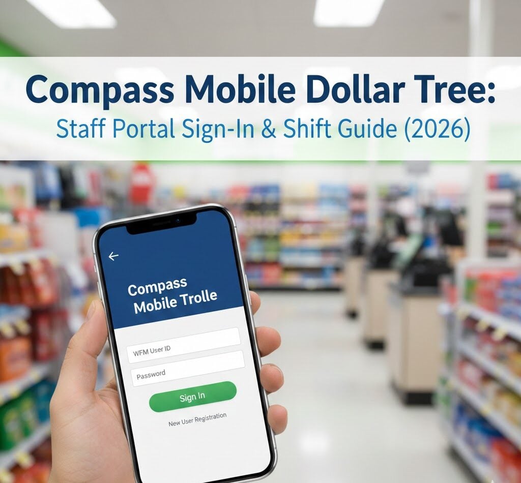 Compass Mobile Dollar Tree: Staff Portal Sign-In & Shift Guide (2026) Bar chart showing common Dollar Tree Compass Mobile login issues by frequency, including wrong password, cache problems, server maintenance, inactive accounts, and network errors.