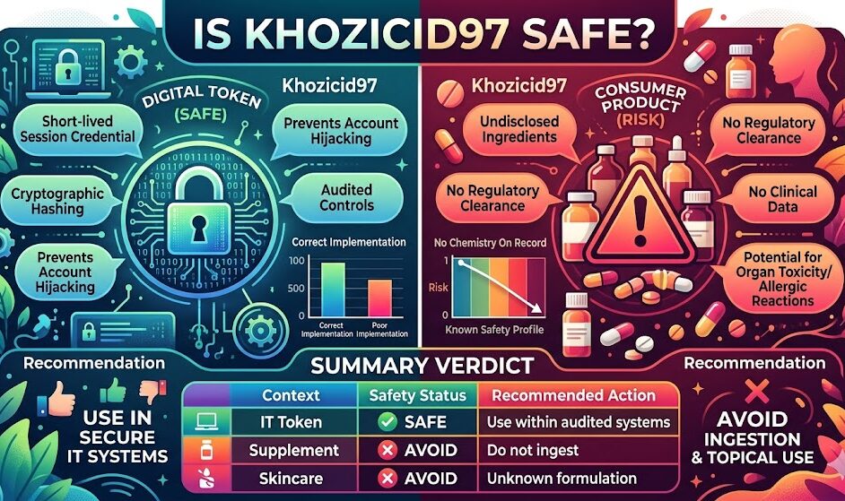 Is Khozicid97 safe article explaining differences between a secure digital token and unsafe consumer products with charts, tables, and risk analysis