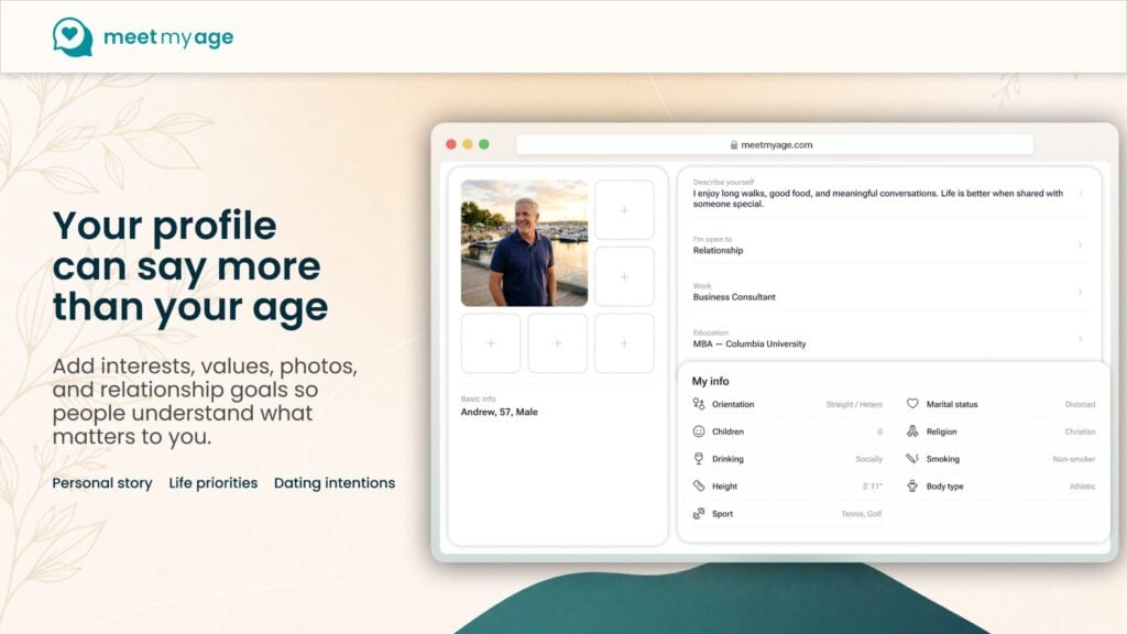How Does the MeetMyAge Dating Platform Work for Adults 50