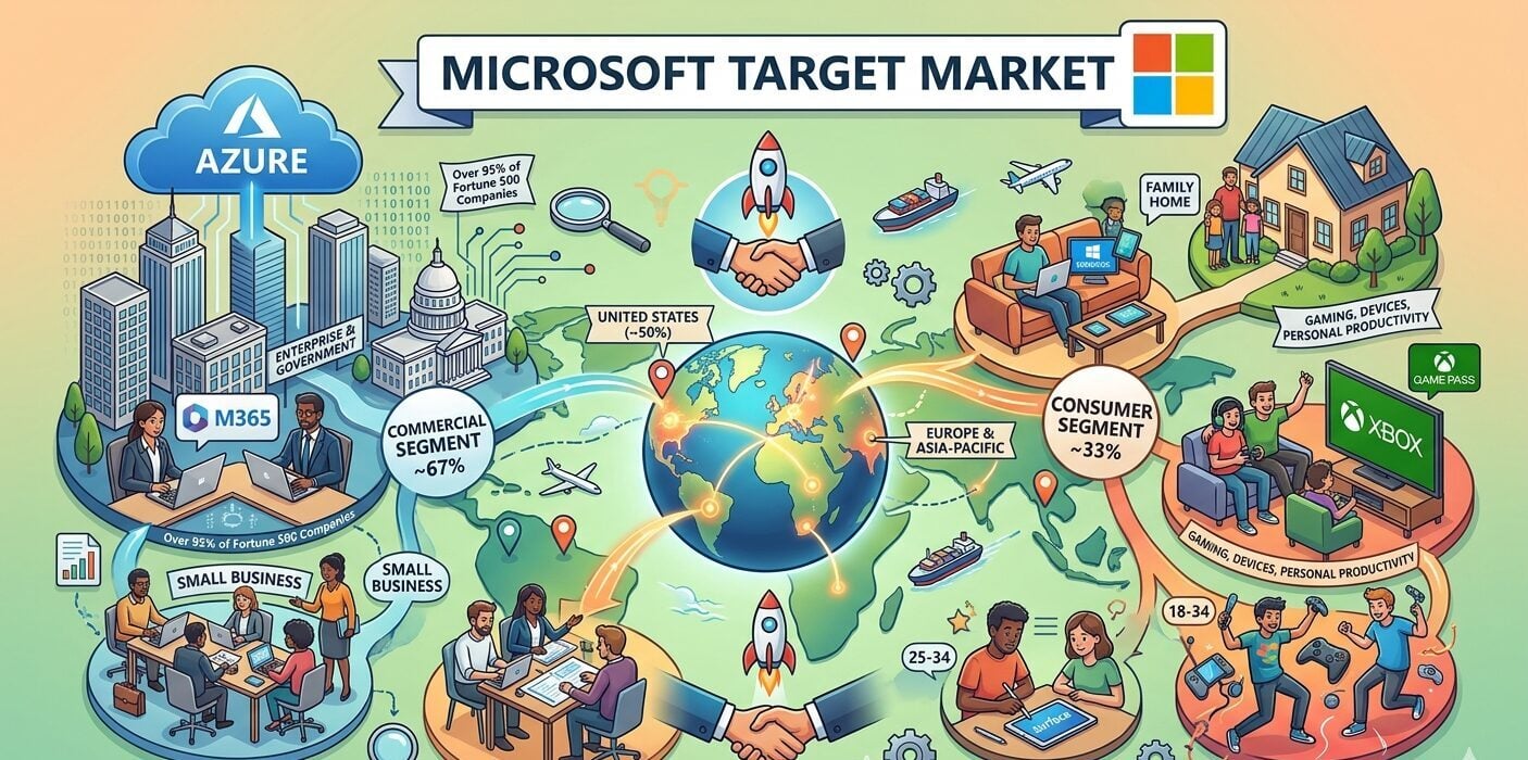 Microsoft Target Market 2026: Customer Segments, Demographics And ...