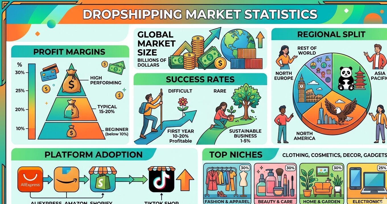 Dropshipping Market Statistics 2026: E-Commerce Seller Performance And Data
