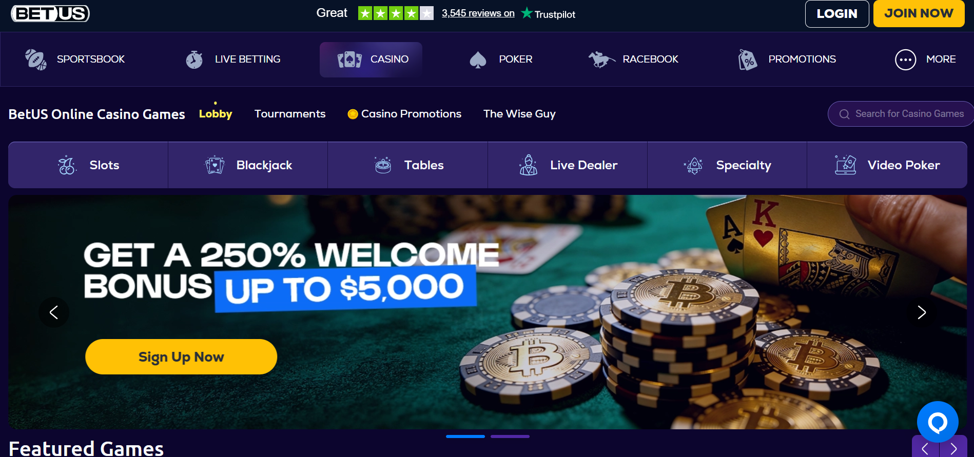 BetUS Online Casino Guide Games, Bonuses & Features