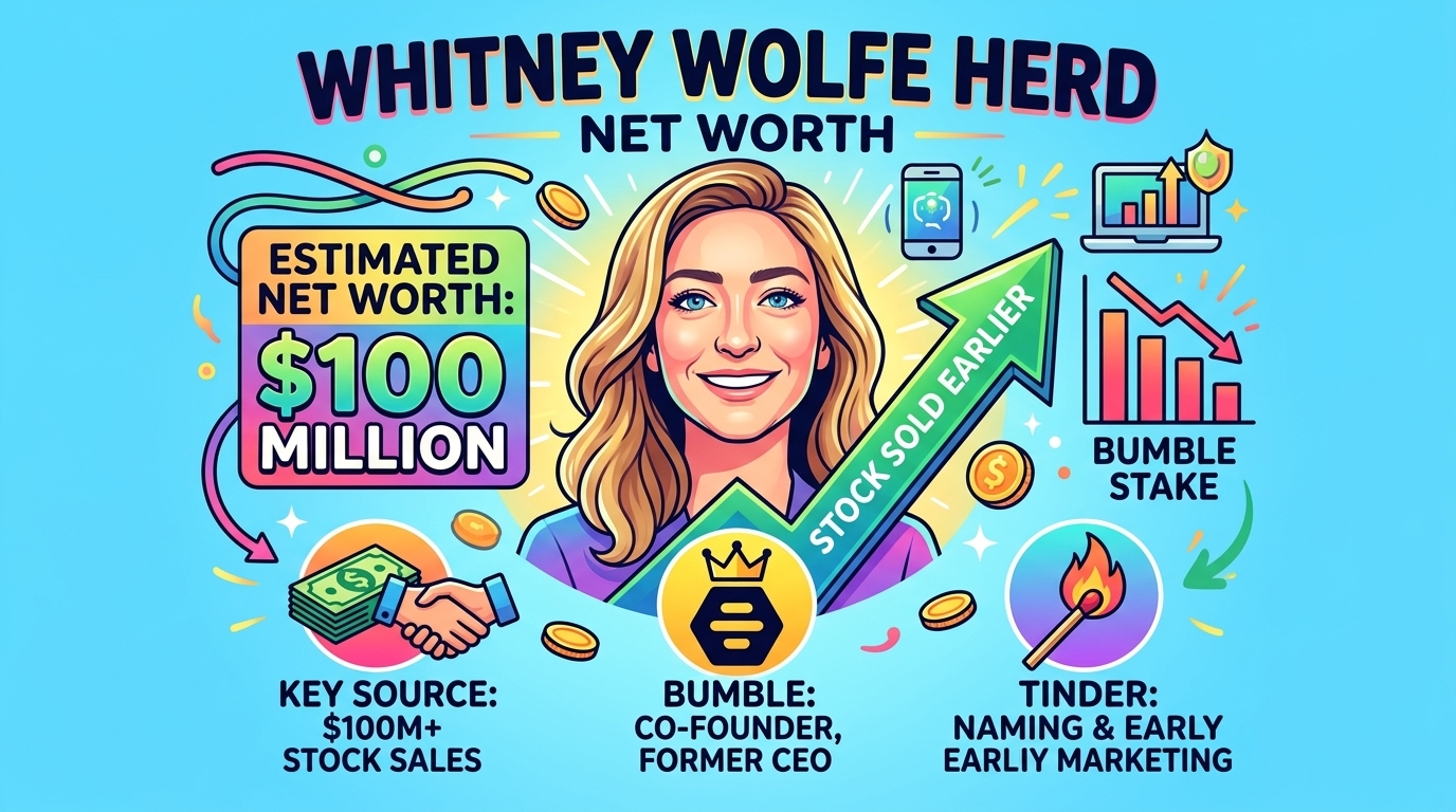 Whitney Wolfe Herd Net Worth 2026: How Much Bumble's Slide Cost Her